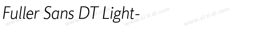 Fuller Sans DT Light字体转换